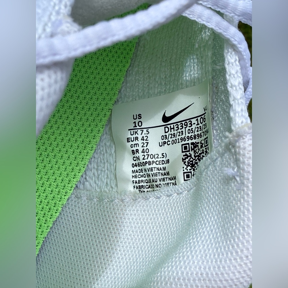 Nike superRep Women's White and Green Running Shoes size 10 - Picture 4 of 8